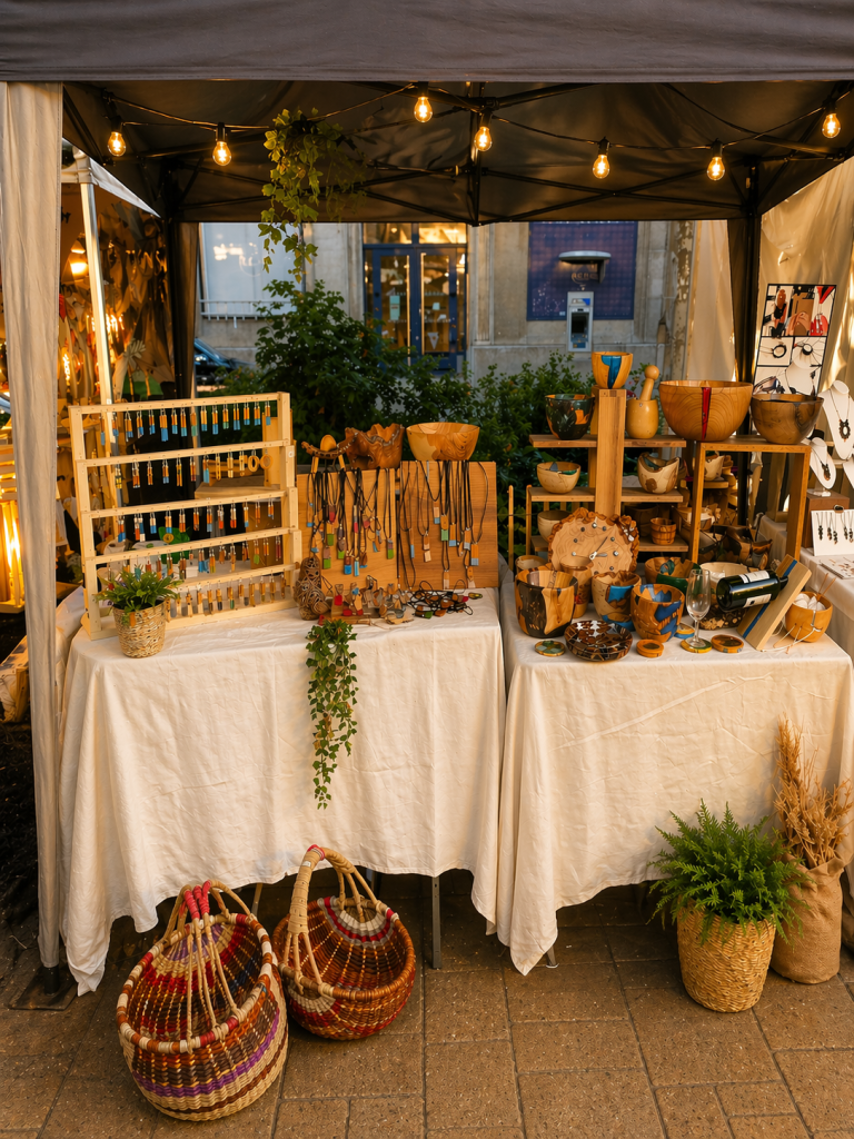Stand marché Aux Francs Copeaux